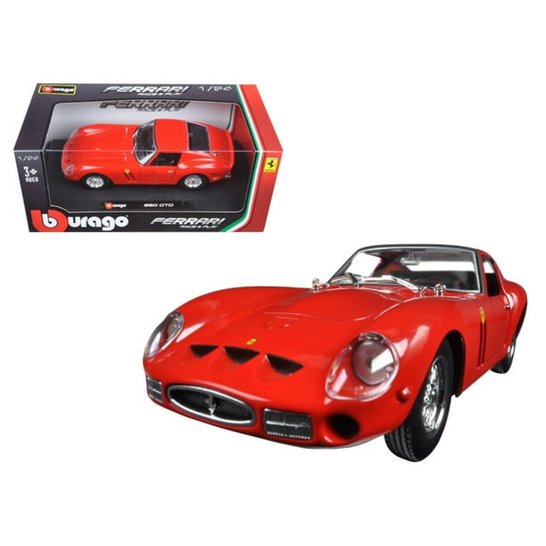 Absorberend Kinderrijmpjes inkomen Ferrari 250 GTO Red 1/24 Diecast Model Car by Bburago - Walmart.com