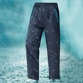 thumbnail image 4 of heyac Men’s Breathable Waterproof Rain Pant Lightweight Over Pant with 1/2 Zip Legs for Fishing Kayaking Hiking, 4 of 8