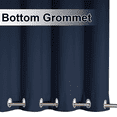 thumbnail image 6 of NICETOWN 2 Panels Outdoor Curtains Waterproof & Windproof 95 inch Length, 104" Wide Total, Navy Blue, Top and Bottom Grommet Outdoor Dividers Thermal Insulated Blackout Blinds for Patio, 6 of 10