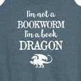 thumbnail image 3 of Instant Message - I'm A Book Dragon - Women's Racerback Tank Top, 3 of 6