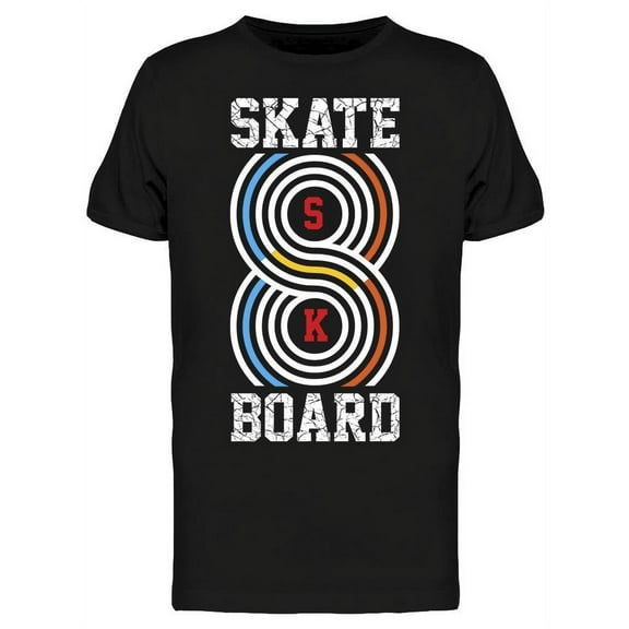 Skate Board 8 T-Shirt Men -Image by Shutterstock, Male Small
