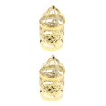 thumbnail image 3 of Guardoinrt Electroplated Metal Birdcage Shape Tea Light B- Candle Holder Gold Type E 2Set, 3 of 6
