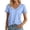 Blue, variant on Women T Shirt Short Sleeve V Neck Basic Tee Shirt Womens Summer Clothes Casual Tops for Women
