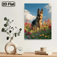 thumbnail image 4 of 500/500pcs Adult Puzzle - Large Challenge with German Shepherd Wildflowers (Lavender/Poppy Fields) - Family Game Night, /Christmas/Halloween Gift for Adults , Portable Box, Challenging Puzzle Piec, 4 of 9
