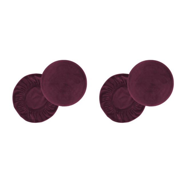 stanreset 1/2/3 2X Stool Cover Bar Supplies Dustproof Handily Install Party Accessories Multipurpose Exquisite Extendable Gear Wine Red L 2PCS
