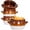 Brown2, variant on French Onion Soup Bowls, 16 Oz Soup Bowls with Handles Ceramic Soup Crocks for Chilli, Cereal, Cereal, Pot Pies - French Onion Soup Crocks, Oven, Broil & Dishwasher Safe, Multicolor, Set of 4