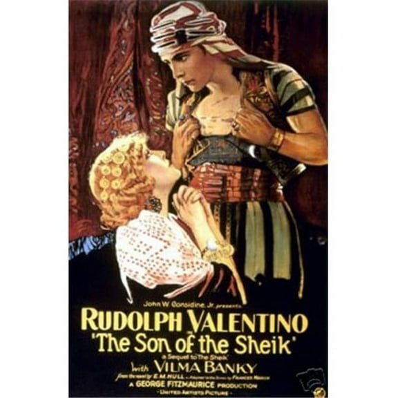 Hot Stuff Enterprise 7362-12x18-LM The Son of The Sheik Rudolph Valentino Poster