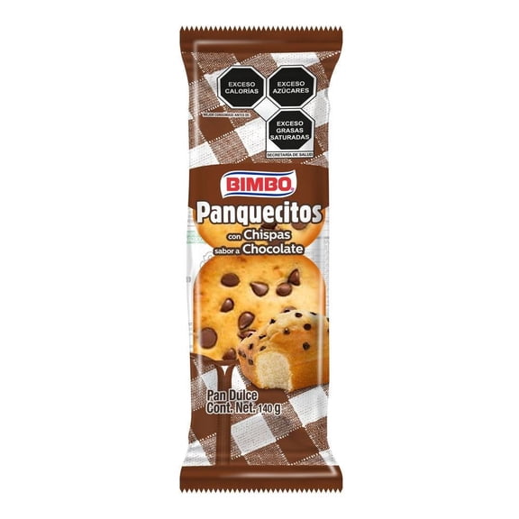 Panquecitos Bimbo con chispas sabor chocolate 140 g