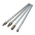 thumbnail image 1 of 4 piezas de acero de tungsteno 1/4 `` vástago de corte rotativo rebabas 10 mm diámetro del borde de Tomshoo Broca, 1 of 2