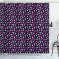 thumbnail image 1 of Ambesonne Peacock Shower Curtain, Vibrant Energetic Plumage, 69"Wx70"L, Dark Purple Multicolor, 1 of 2