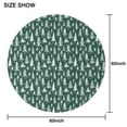 thumbnail image 6 of Green Christmas Tree Pattern Round Tablecloth 60"x60",Wrinkle Wipeable Table Cloth for Kitchen Dining Room Picnic Patio Party, 6 of 6