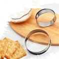 thumbnail image 6 of Soimiss Cake Ring Cookie Mold Silver Stainless Steel 6Pcs Kitchen Baking Tool, 6 of 7