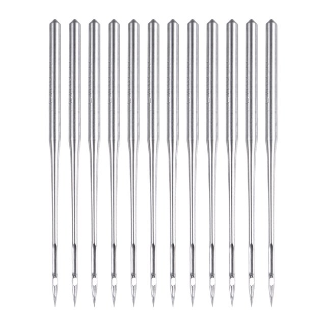 Uxcell 30 Pcs Agujas de Máquina de Coser Tamaño 75/11 Agujas de Punta Regular Universal para Manualidades DIY de Costura en el Hogar