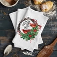 thumbnail image 6 of Christmas Cardinal Birds Kitchen Towels Set of 4, Water Absorbent Dish Towel, Xmas Holly Leaves Branch Red berries Decorative Hand Towels - Quick Drying Cloth for Cooking Baking, 18x28 Inch, 6 of 8