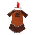 thumbnail image 2 of Disfraz de doncella india, vestido de niña india, de Acción de Gracias, disfraces de fiesta indios , Talla Xl Para Niña, 2 of 8
