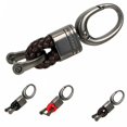 thumbnail image 3 of POINTERTECK Unisex Handmade Leather Buckle Car Key Chain Motorcycle Keychain Home Keys Holder Organizer, 3 of 9