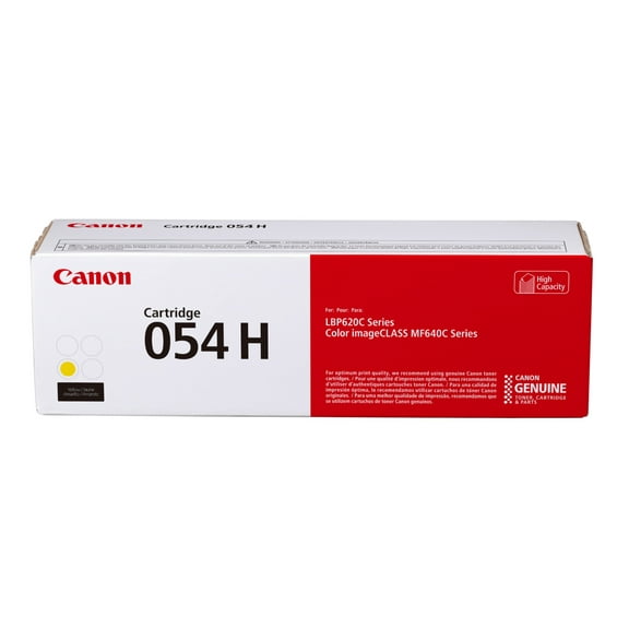 Genuine Canon Toner 054 Yellow, High Capacity - Yields Up To 2,300 Pages