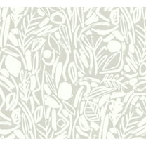 ohpopsi Verdure Stone Painted Botanical Unpasted Non Woven Wallpaper, 19.7-in by 33-ft., 54.2 sq. ft.