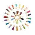 thumbnail image 2 of Transemion 100pack/lot Tassel For Keychain Accessories Trendy Fringe Detail Wide AssortedColor-Gold 1Set, 2 of 6