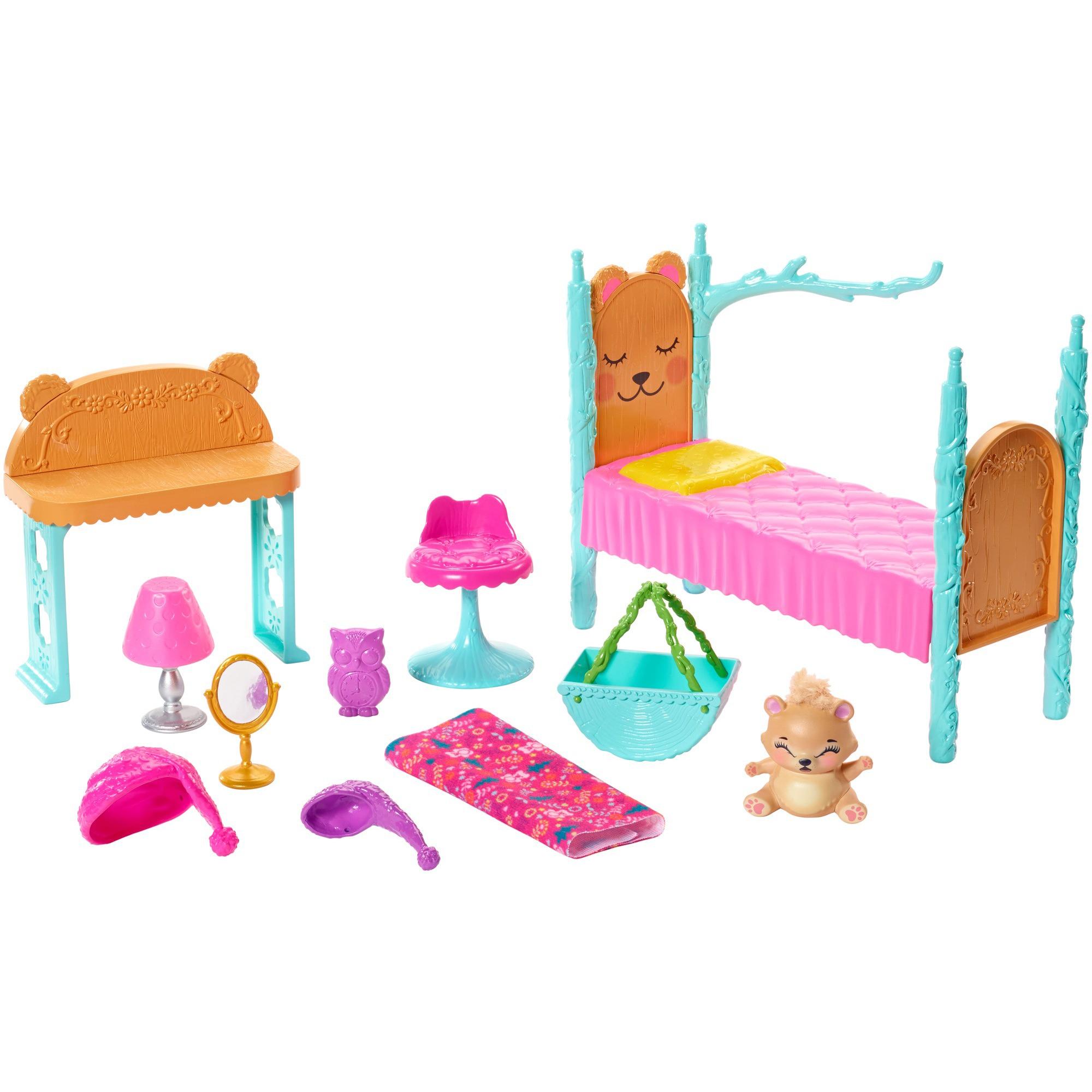 Enchantimals Dreamy Bedroom Playset + Bren Bear Doll & Snore Figure - image 2 of 9