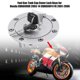 thumbnail image 2 of Terisass Tapa de depósito de combustible con 2 llaves de acero inoxidable para Honda CBR600RR 2003 2004 2005 2006 2007 2008 2009 2010 2011 2012 2013 2014 CBR600F4 F4i 2001-2006 Ecomeon no, 2 of 5