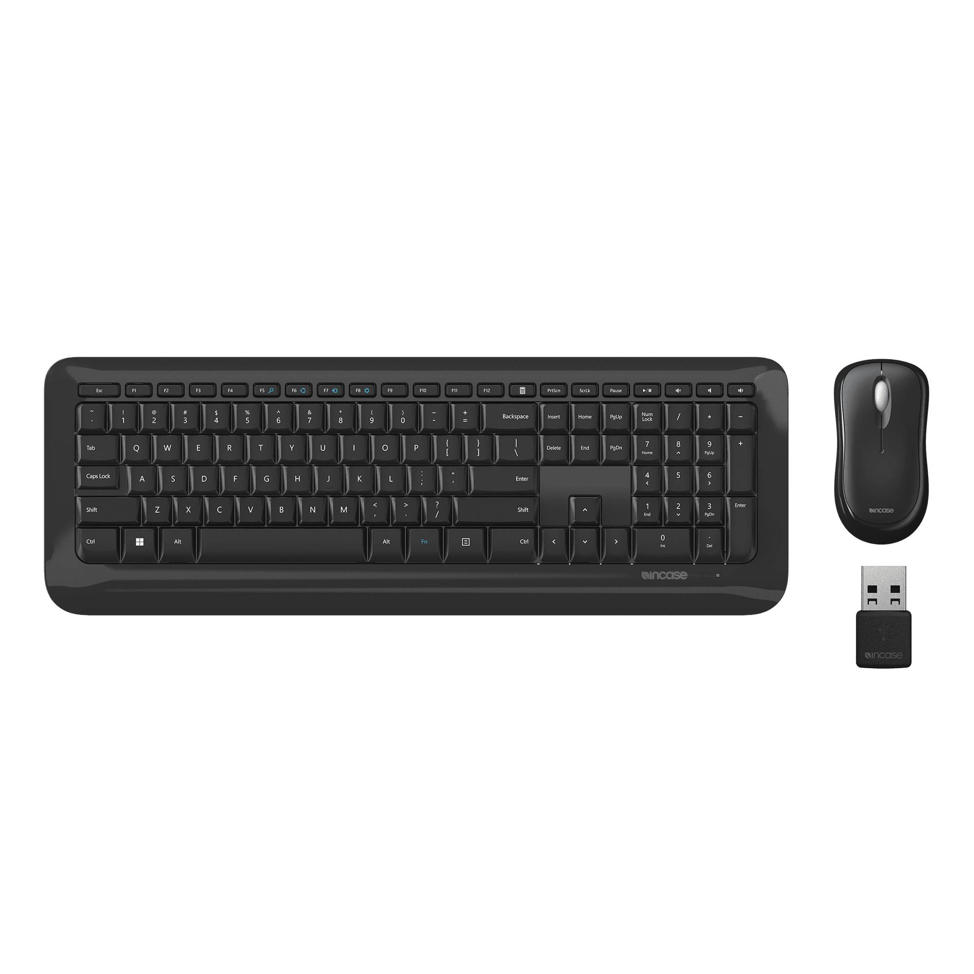 Incase Wireless Desktop 850 Keyboard & Mouse Combo – Designed by Microsoft –Wireless Connection, Precision Tracking, Wireless AES 128-Bit Encryption, Windows Shortcut Keys, Ambidextrous Design