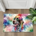 thumbnail image 4 of Hippie German Shorthaired Pointer Portrait Watercolor Tie-Dye Vintage Styles Doormat GSP Lover Dog Gift Indoor Outdoor Welcome Mat - 00014, 4 of 5