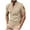 Khaki, variant on Mens Henley Shirts Short Sleeve Casual Button Down Shirts Lightweight Summer Basic Tee