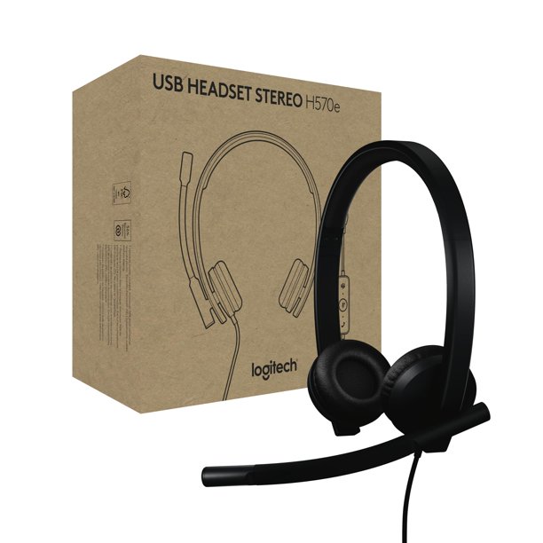 Auriculares Logitech H570e USB-A con cable y micrófono para PC/Mac