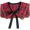 Red, variant on Slccxzc Vintage Plaid Shawl False Collar Detachable Mini Cape Fake Collar with Lace Up for Women