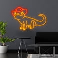 thumbnail image 3 of Cowboy Lizard Neon Sign, Cowboy Lizard Led Signs, Cowboy Lizard Led lights, Cowboy Lizard , Cowboy, 3 of 5