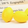 thumbnail image 4 of Gustave 12pcs Fake Lemon Artificial Fruits 3.7" x 2.5" Big Size Simulation Lemon Plastic Faux Lemon for Home Kitchen Table Cabinet Party Decor Photography Prop (Yellow), 4 of 8