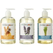 Natural Flower Power Moisturizing Liquid Hand Soap  Citrus & Spice, Lavender & Lemongrass  Plant-Based + Aloe Vera  Scented w/ Essential Oils  Natural Hand Wash 