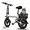White basket, variant on Folding Electric Bike for Teens and Adults, 500W Peak Motor 432Wh Battery 20MPH, 14'' Mini Ebike with Rear Basket, UL2849