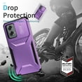 thumbnail image 2 of for Moto G Stylus 5G (2025) Case with Built-in Camera Lens Slide Cover, Heavy-Duty Shockproof Rugged Case Heavy Duty Bumper Shockproof Phone Cover for Moto G Stylus 5G (2025),Purple, 2 of 7