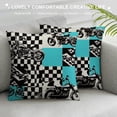 thumbnail image 3 of Orinice Op Art Graphic Decorative Cushion Throw Pillow Cover for Home Couch Living Room Bed Sofa Zipper Closure 1PC 20x20in, 3 of 5