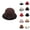 B, variant on Outdoor Boonie Bucket Hat - Military Style Safari Hat for Men Sun Protection Women'S Autumn And Winter Flowers Round Top Casual Fisherman'S Basin Cap Small Bowler Hat
