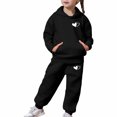thumbnail image 6 of MEZZALL Outfit Sets Kids Fashion Cozy Long Sleeve Hoodie Sweatshirt And Matching Pants Girls Playful Printed Leisure Versatile Clothes Sets, 6 of 6