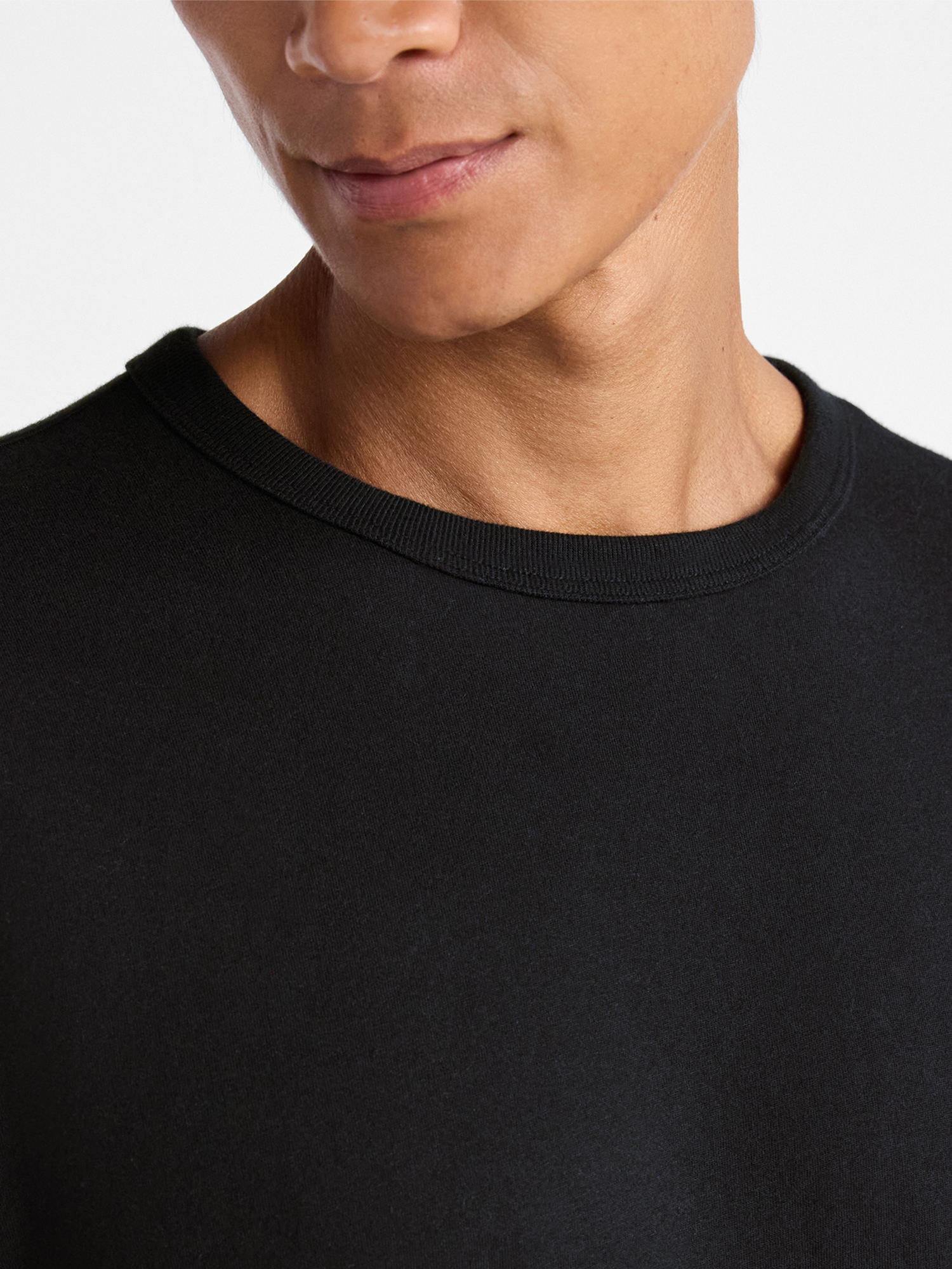 Men's Everyday Cotton Tee with Long Sleeves, Sizes XS-3XL