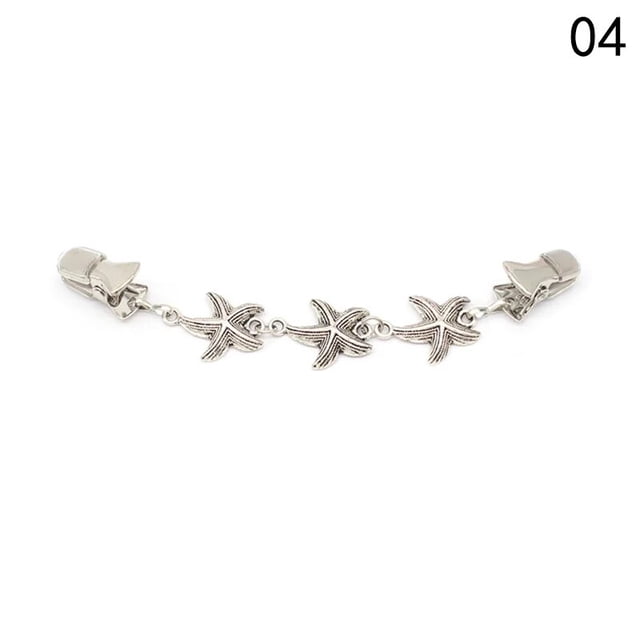 1Pc Retro Sweater Cardigan Clip Duck-mouth Clips Flexible Pin Brooch Shawl Shirt Collar Buckles For Clothing Decoration