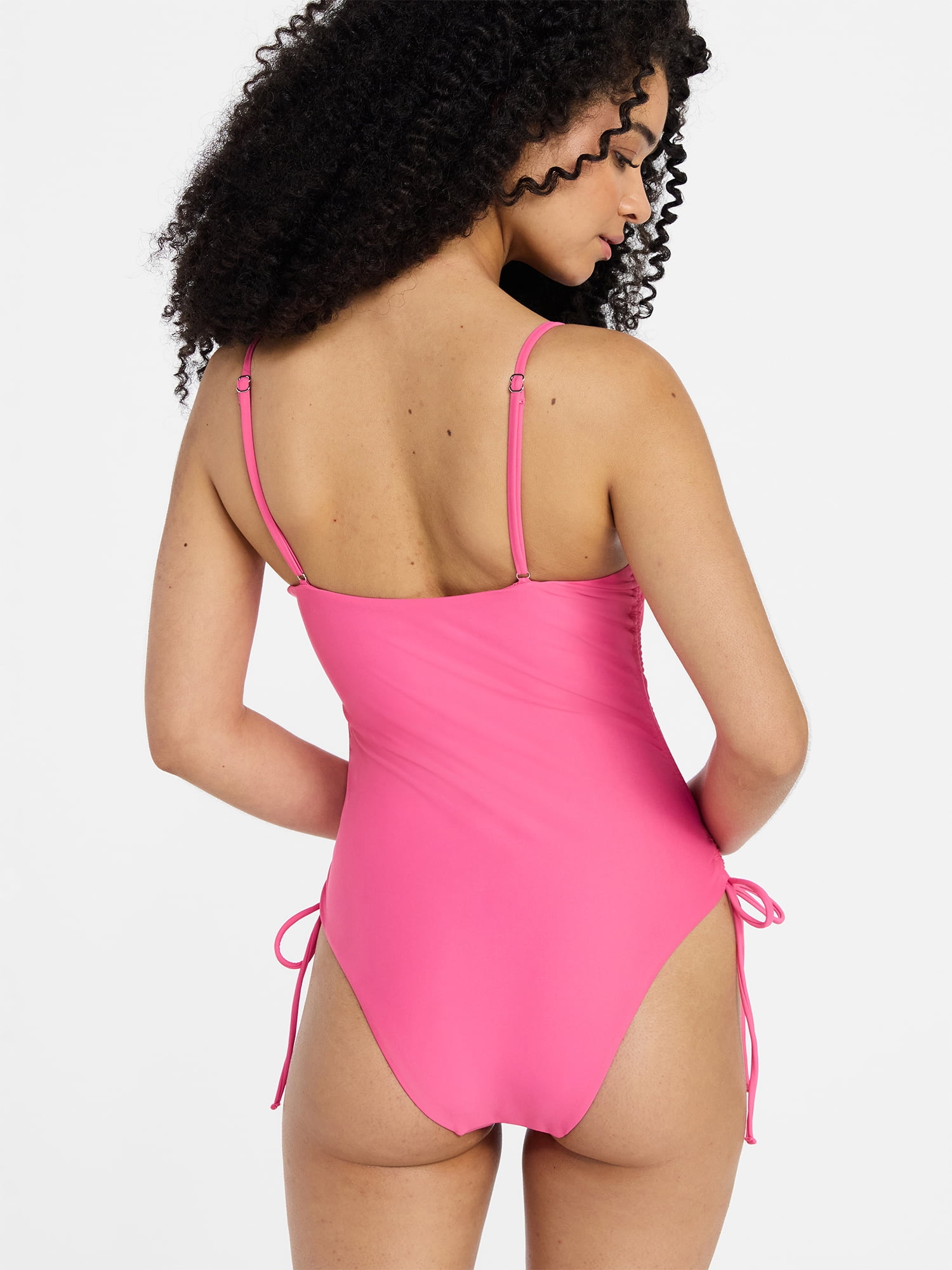 No Boundaries Essentials One-Piece Swimsuit, Women’s XXS-XXL