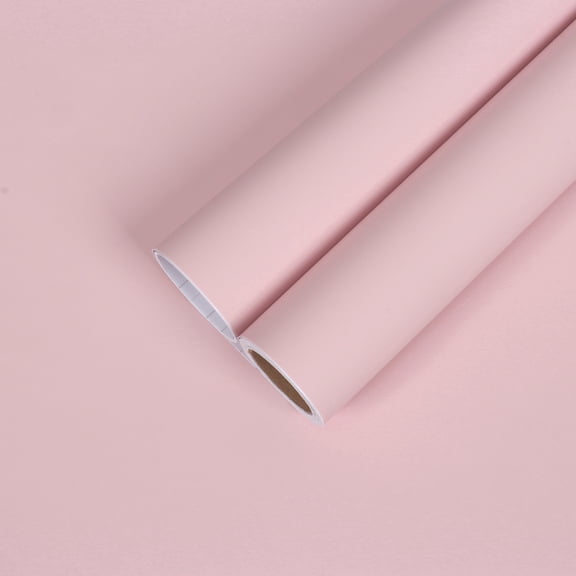 CHIHUT Pink Peel and Stick Wallpaper for Countertops Waterproof 12"x100" Self Adhesive Contact Paper for Cabinets Removable Solid Pink Wall Paper for Bathroom Kitchen