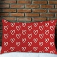 thumbnail image 6 of Valentines Day Pillow Covers Set of 2, Simple Hand Drawn Hearts Pillow Cases for Couch Sofa Living Room Outdoor Hello Valentines Day Home Decorations, 6 of 6