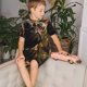 thumbnail image 4 of Fotbe Pug Wearing Sunglasses Flowers Pijama Estampada de 2 Piezas para Niños – Ropa de Dormir de Manga Corta Cómoda para Niños y Niñas, Camiseta y Shorts de Algodón-XX-Large, 4 of 6