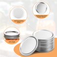 thumbnail image 6 of Ababeny 25pcs Wide Mouth Mason Jar Lids, Wide Mouth Canning Lids Leak-Proof 100% Airtight Tinplate Lids Fits Ball and Kerr Large Mouth Jars, 86mm, 6 of 8