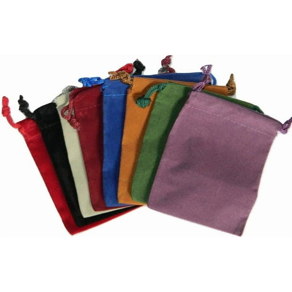 Rezlli 8 Small Dice Bags 3 x 4 in Assorted Colors