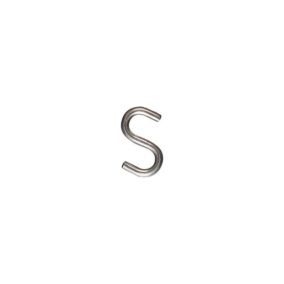 National Hardware N100-219 Open S Hooks, Stainless Steel, 100 Count