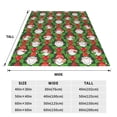 thumbnail image 3 of Bixox Fleece Blanket Santa Claus And Gnomes Pattern Super Soft Double-Sided Microfiber Flannel Blanket for Sofa, Bed, Couch,Suitable for All Seasons - 50"x40", 3 of 5