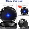 thumbnail image 3 of Mini Car Ashtray With Blue Led Light And Lid, Portable Smokeless Cigarette Holder Outdoor, 3 of 3