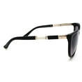 thumbnail image 3 of Women's Fashion Cat-Eye Horn Rimmed Sunglasses - Ava Gardner - Black, 3 of 6